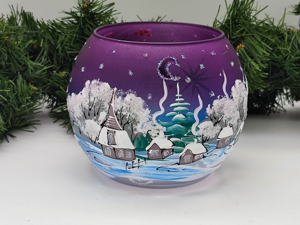 Windlicht Winterlandschaft, Farbverlauf - UKR